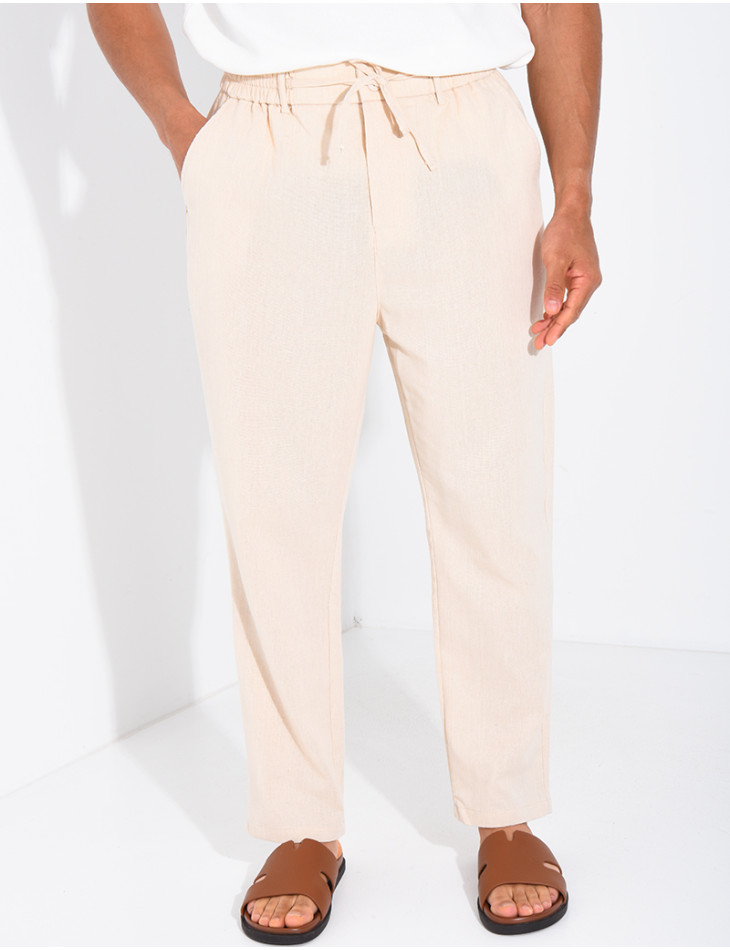 Pantalon en lin Homme