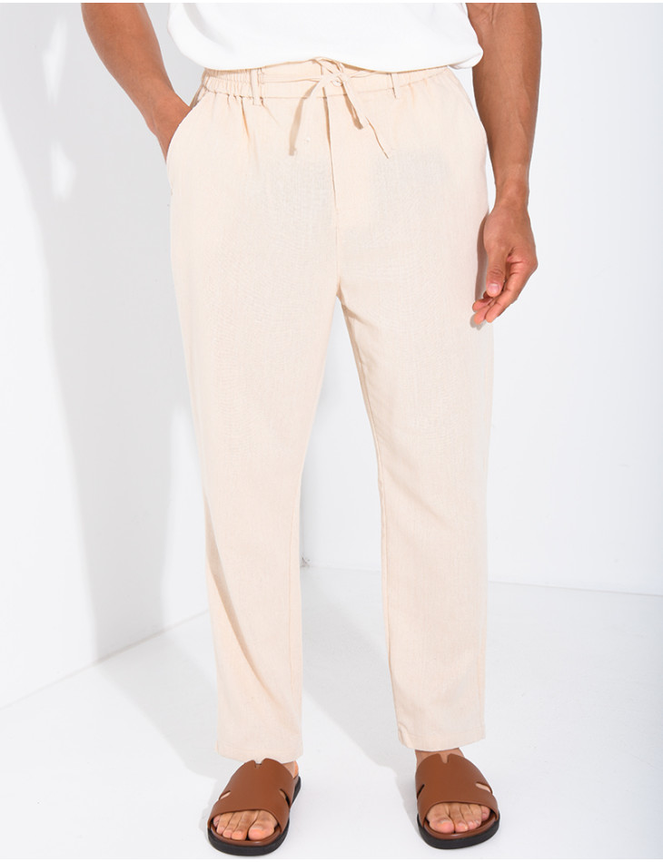 Pantalon en lin Homme