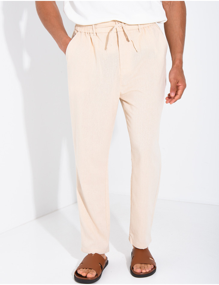 Pantalon en lin Homme