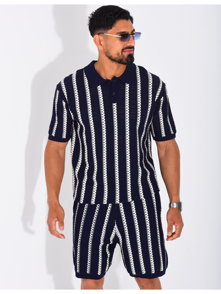 Polo shirt and shorts set