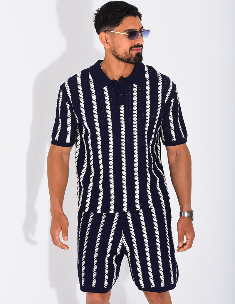 Polo shirt and shorts set