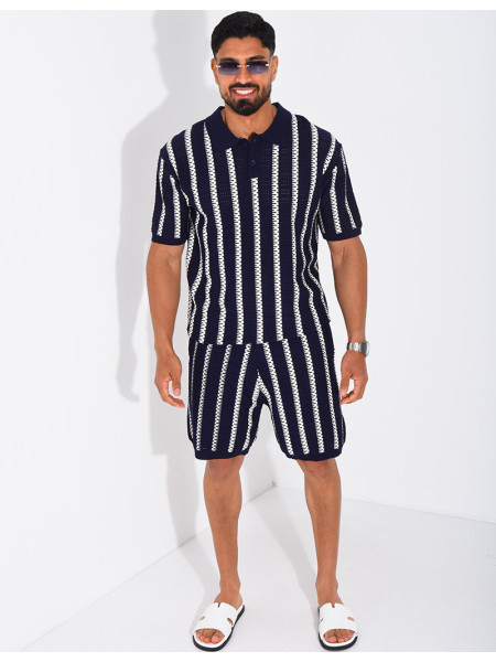 Polo shirt and shorts set