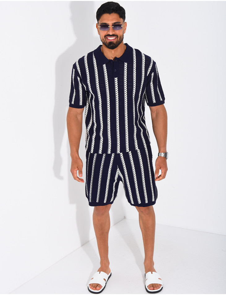 Polo shirt and shorts set