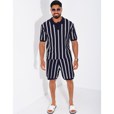 Polo shirt and shorts set