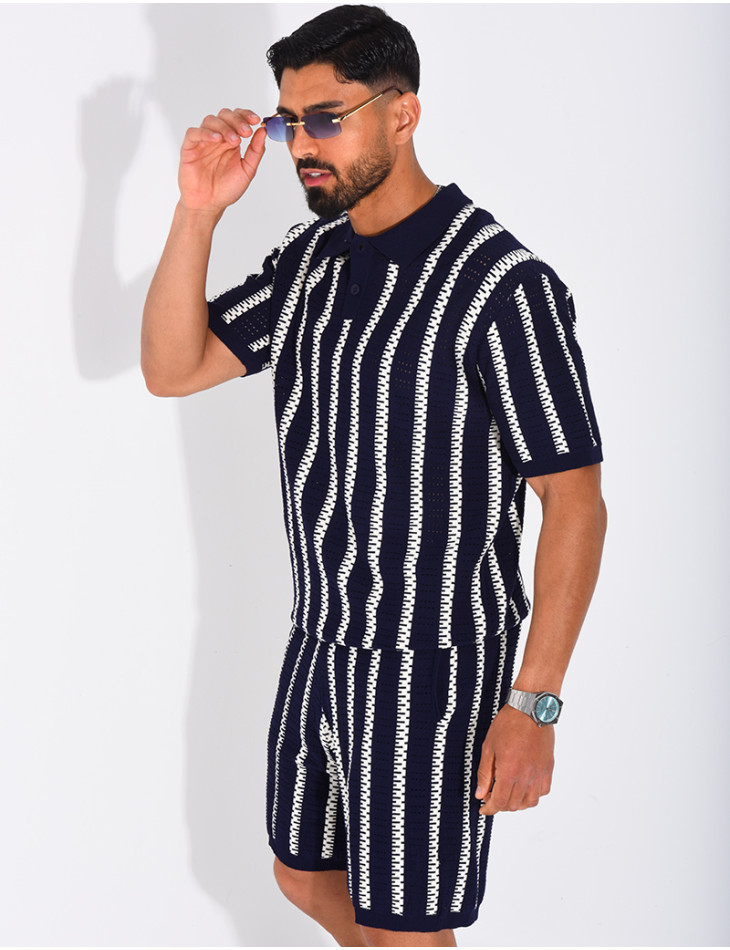 Polo shirt and shorts set