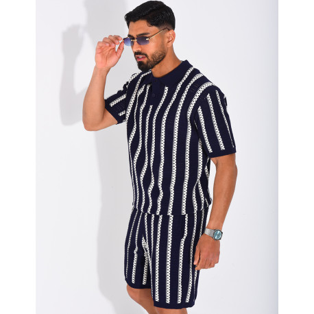 Polo shirt and shorts set