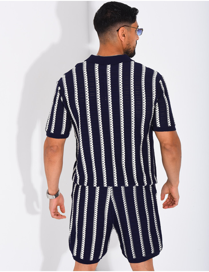 Polo shirt and shorts set