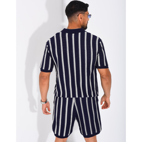 Polo shirt and shorts set