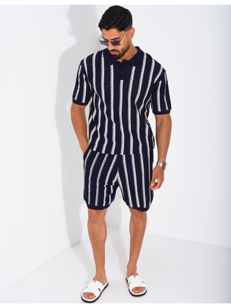 Polo shirt and shorts set