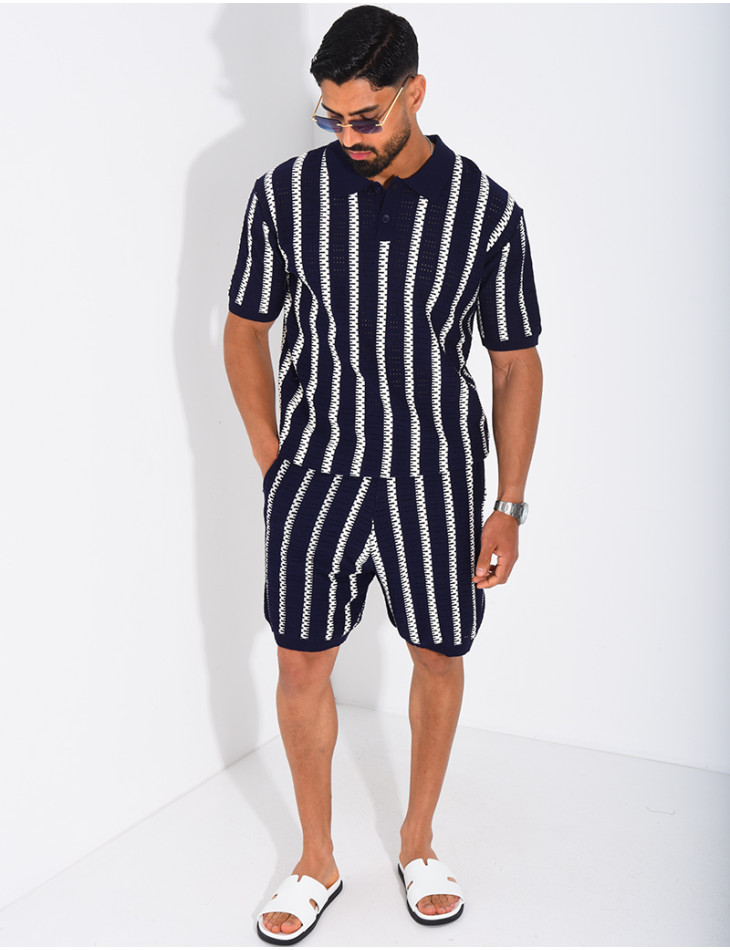 Polo shirt and shorts set