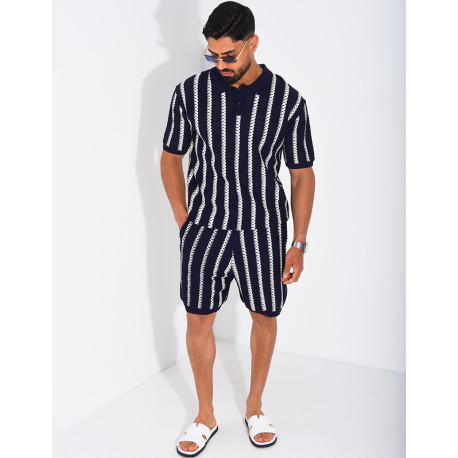 Polo shirt and shorts set