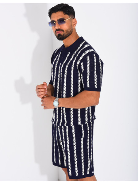 Polo shirt and shorts set