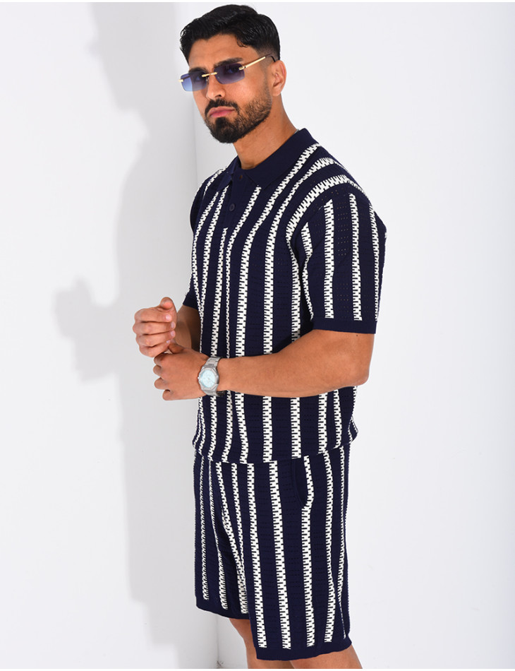 Polo shirt and shorts set