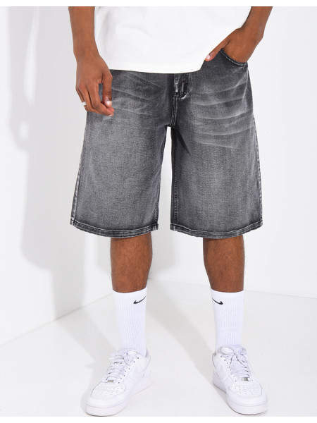 Denim Bermuda shorts