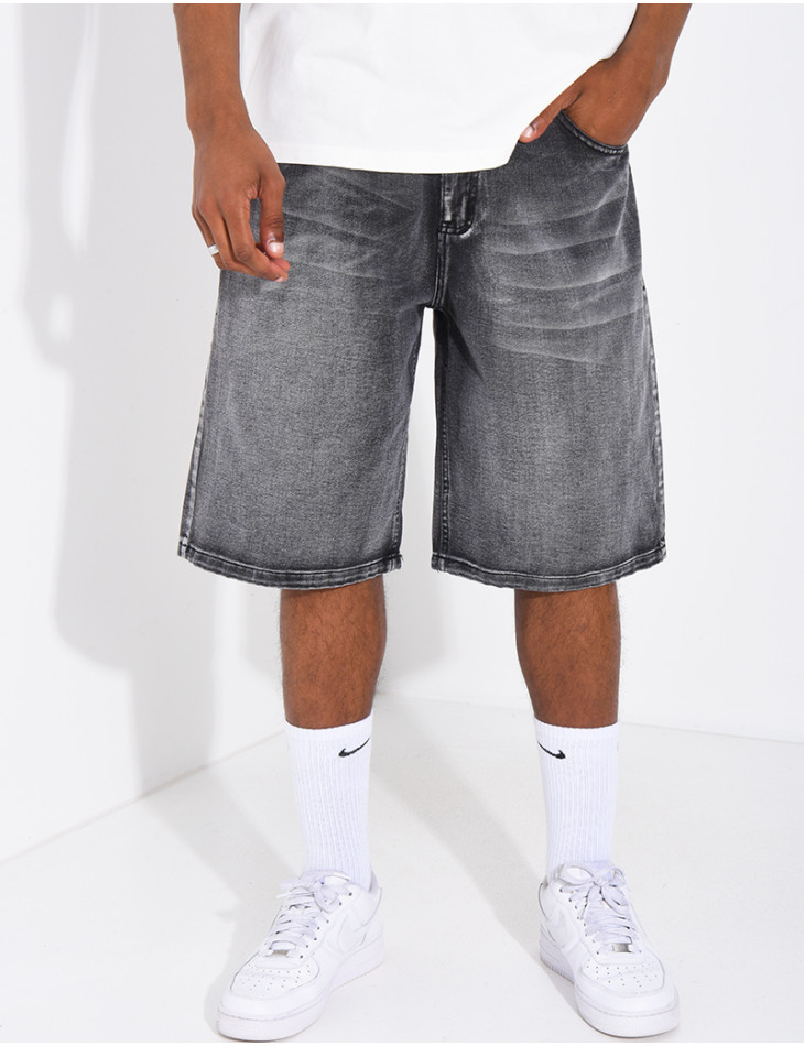 Denim Bermuda shorts