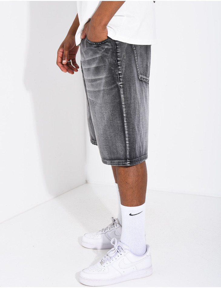 Denim Bermuda shorts