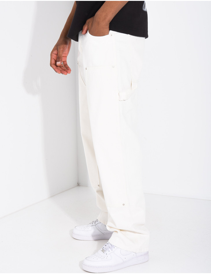 Jeans à empiècements contratstants