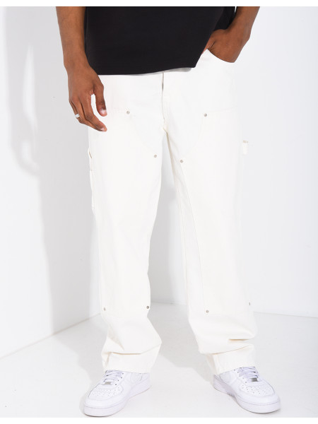 Jeans à empiècements contratstants