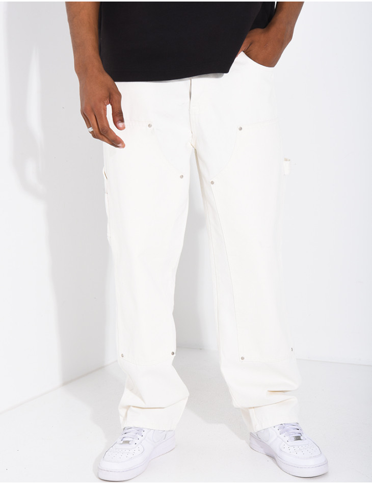 Jeans à empiècements contratstants