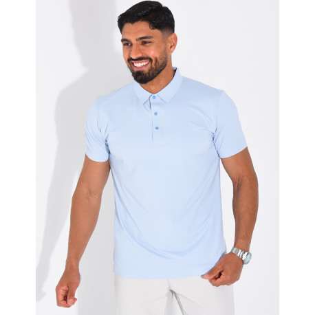 Polo manches courtes à boutons pression