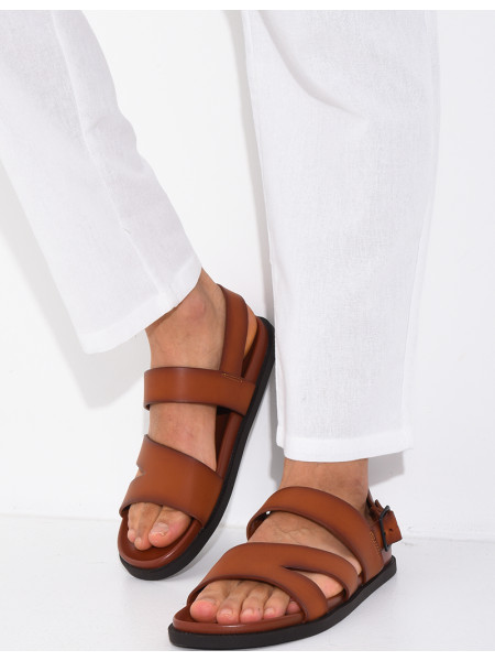 Sandales Homme en similicuir