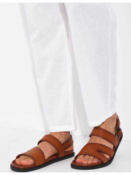 Sandales Homme en similicuir