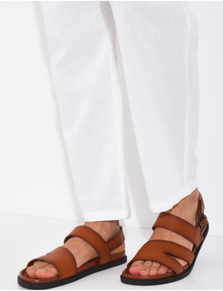 Sandales Homme en similicuir