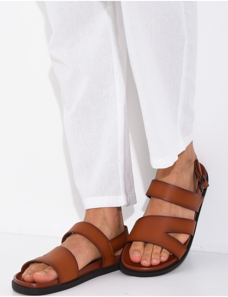 Sandales Homme en similicuir