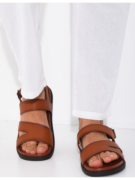 Sandales Homme en similicuir