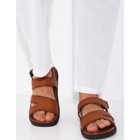 Sandales Homme en similicuir