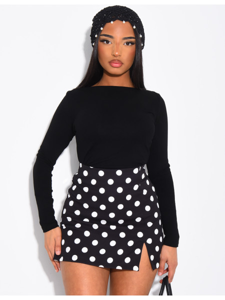 Top manches longues en tissu tout doux