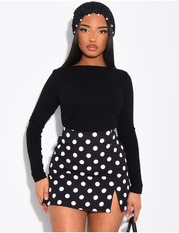 Top manches longues en tissu tout doux