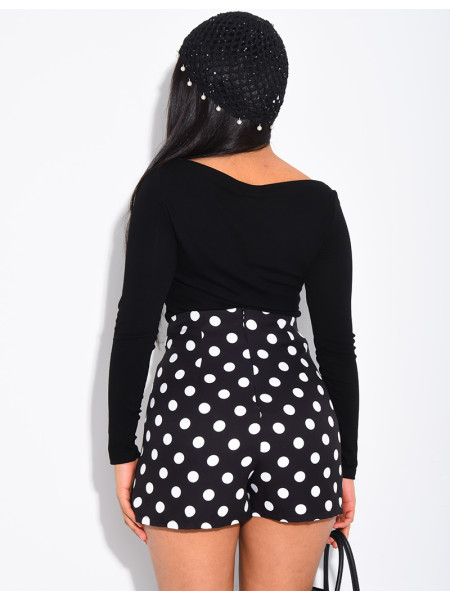 Top manches longues en tissu tout doux