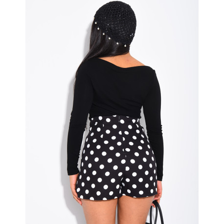 Top manches longues en tissu tout doux