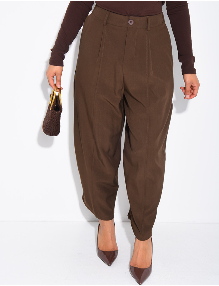 Bermuda long à coupe large