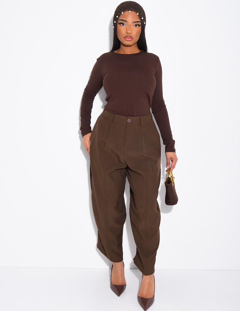 Bermuda long à coupe large