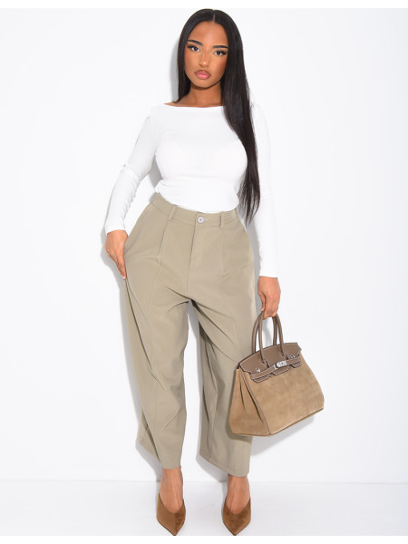 Bermuda long à coupe large