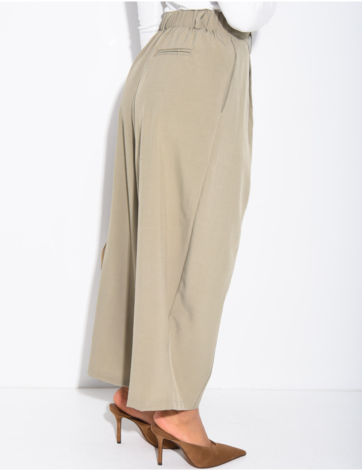 Bermuda long à coupe large