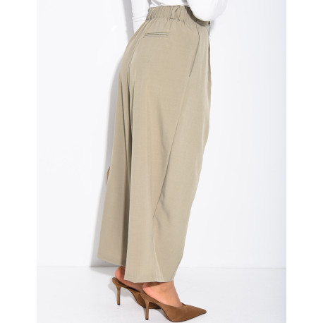 Bermuda long à coupe large