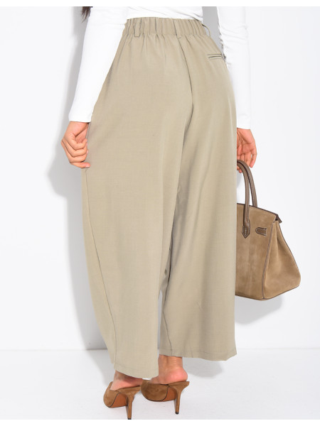 Bermuda long à coupe large