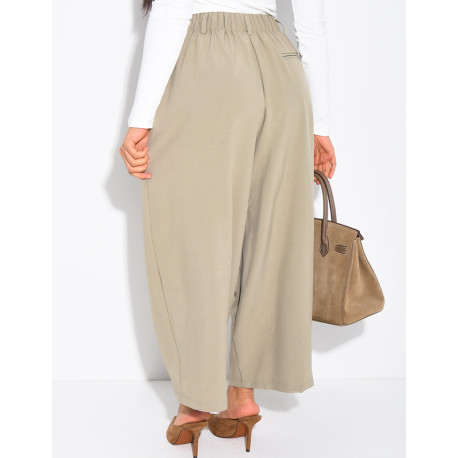 Bermuda long à coupe large