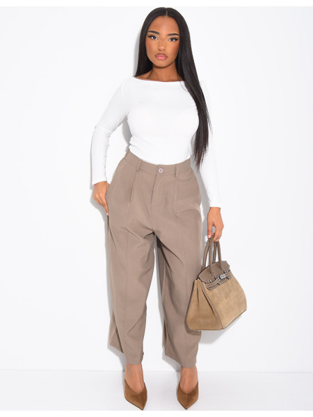 Bermuda long à coupe large