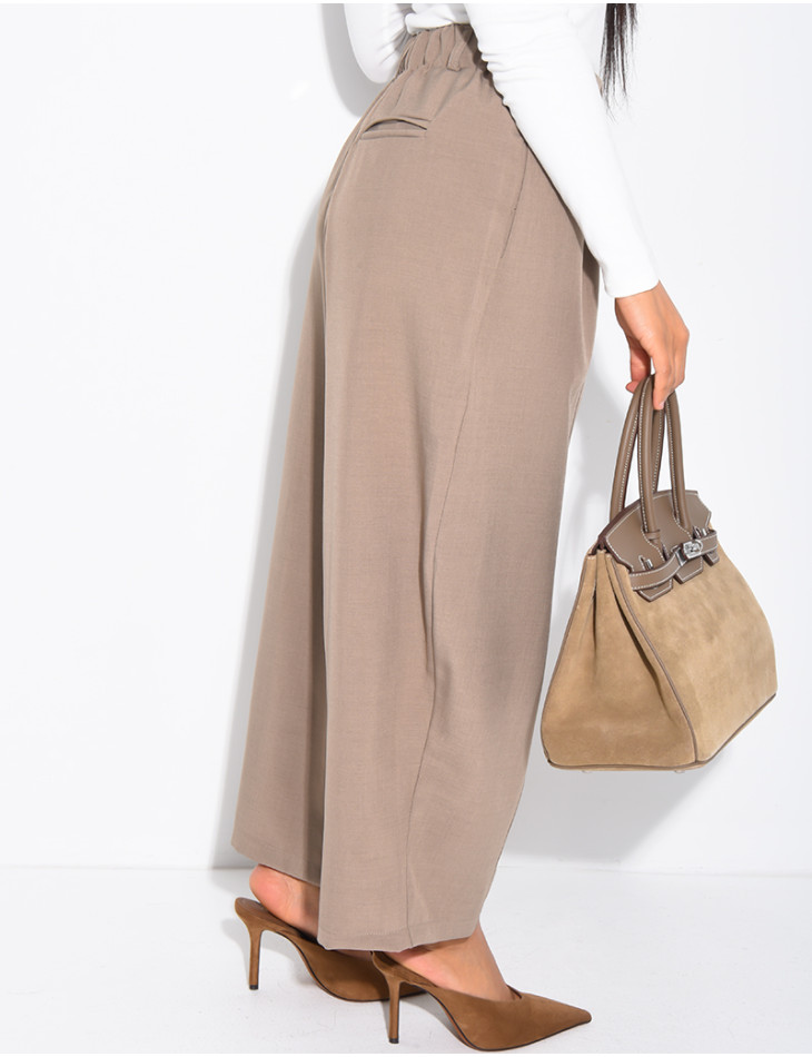 Bermuda long à coupe large