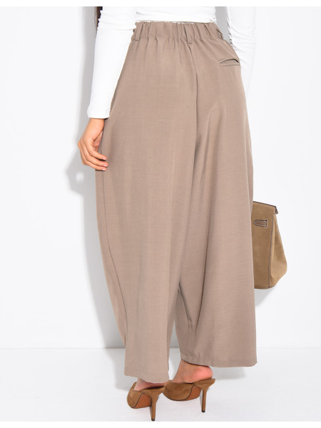 Bermuda long à coupe large