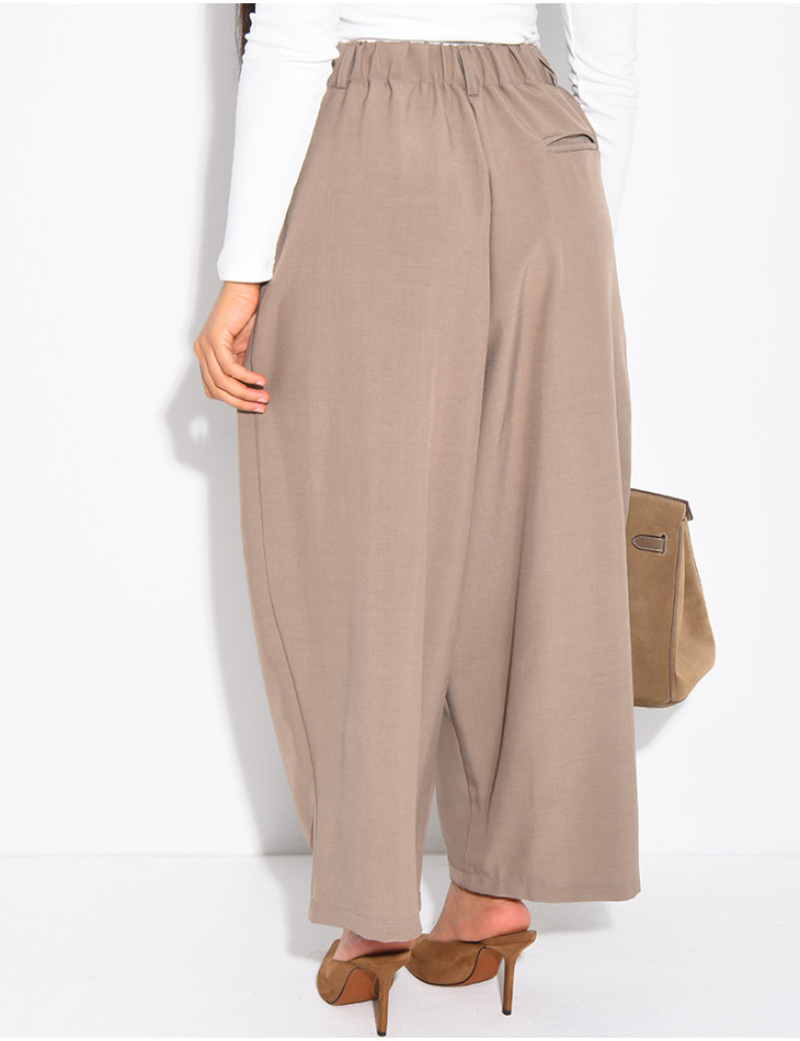 Bermuda long à coupe large