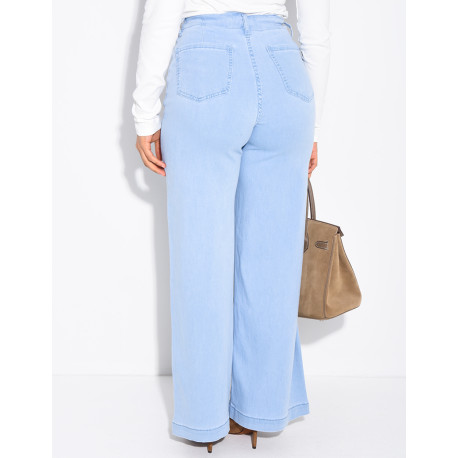 Lightweight tie-waist jeans