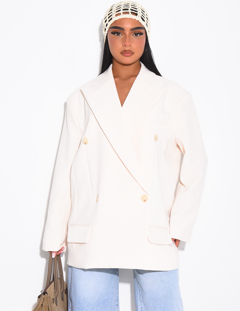 Veste de blazer à épaules...