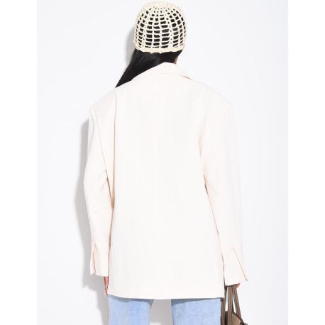 Veste de blazer à épaules structurées oversize