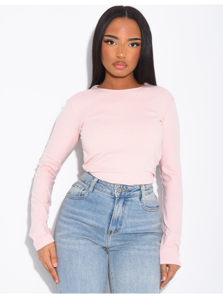 Top manches longues en matière toute douce