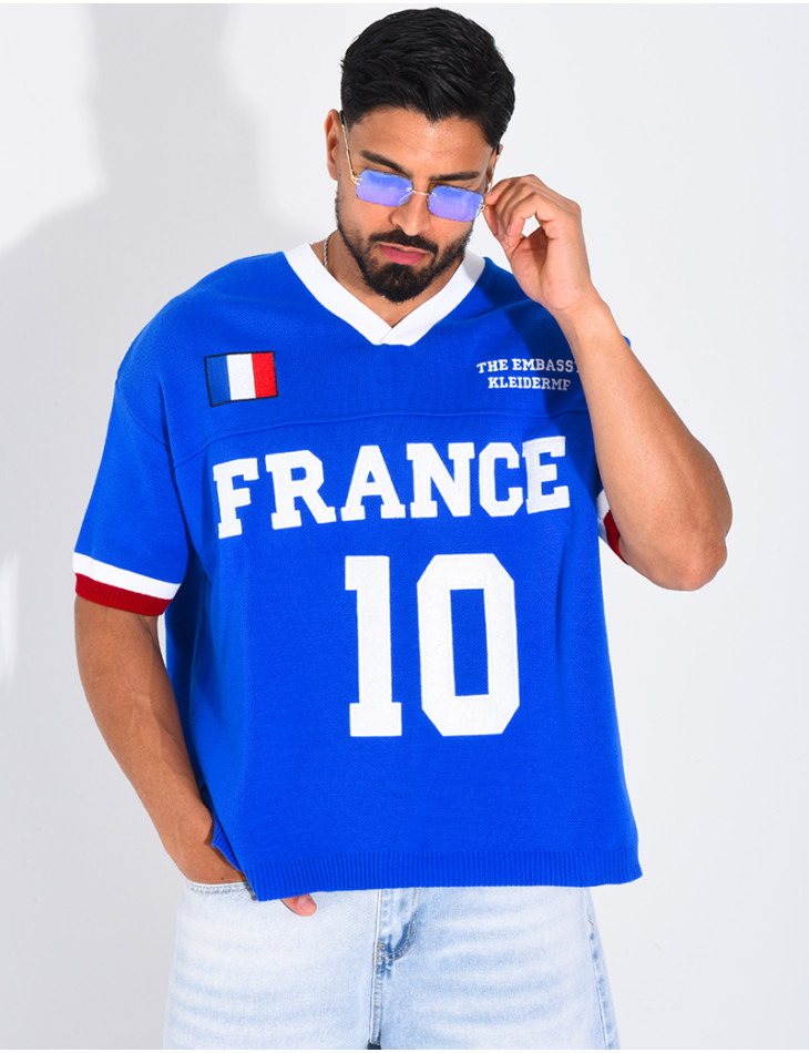 T-shirt côtelé "France"